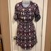 Anthropologie Dresses | Anthro Holding Horses Patterned Shirtdress. Sz 0 | Color: Blue/Cream | Size: 0