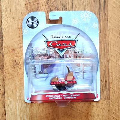 Disney Toys | Disney Pixar Cars 2021 Wintertime Cruisers Reindeer Snowmobile | Color: Red/Tan | Size: 2 In