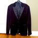 Zara Suits & Blazers | Men’s Velvet Tuxedo Blazer | Color: Black/Purple | Size: 38r