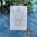 Anthropologie Jewelry | Anthropologie Letter G Monogram Diamond Necklace | Color: Gold | Size: Os