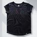 Adidas Shirts & Tops | Adidas Girls Aeroready Rainbow Metallic Logo Tee Sz M | Color: Black/Pink | Size: Mg