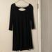 American Eagle Outfitters Dresses | American Eagle Black 3/4 Sleeve Dress With Open Back | Color: Black | Size: L