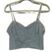 American Eagle Outfitters Tops | American Eagle Light Wash Denim Bustier Crop Top | Color: Blue | Size: Xl