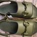 Gucci Shoes | Authentic Horsebit Open Toe Platform Sandals | Color: Green | Size: 9