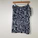 Lilly Pulitzer Skirts | Lilly Pulitzer Kimmy Navy Blue White Zebra Print Stretchy Tie Skirt Size Xl Nwt | Color: Blue/White | Size: Xl