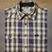 Carhartt Shirts | Carhartt Thick Flannel Shirt Button Up Gray Plaid Tartan Size L 100% Cotton | Color: Gray/White | Size: L