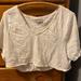 Urban Outfitters Tops | Cream Lace Trim Urban Outfitter Crop Top | Color: Cream/White | Size: M