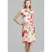 Kate Spade Dresses | Kate Spade New York Giverny Bowden Floral Sheath Dress Sz 2 Watercolor Gold Zip | Color: Gold | Size: 2