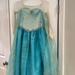 Disney Costumes | Disney Girl Elsa Frozen Costume Size 7 Blue White Sparkle Princess Dress Up | Color: Blue/White | Size: 7 Girl