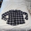 American Eagle Outfitters Shirts | American Eagle Grey And Black Flannel Shirt | Color: Black | Size: 3xl