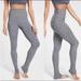 Athleta Pants & Jumpsuits | Athleta Exhale Heel Yoga Leggings M High Waist Heather Gray Black Tights Pocket | Color: Gray | Size: M