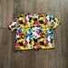 Disney Tops | Disney Brand Colorful Crop Top | Color: Black/White | Size: M