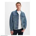 Levi's Jackets & Coats | Levi's 90s Vintage Style Trucker Distressed Relaxed Fit Jacket | Color: Blue/White | Size: Xxl