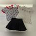 Disney Matching Sets | Disney Minnie Mouse || Girls 5t Shirt & Skirt Set | Color: Black/Gray | Size: 5tg
