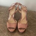 Jessica Simpson Shoes | Jessica Simpson Strappy Shoes | Color: Cream/Pink | Size: 8