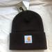 Carhartt Accessories | - Carhartt Beanie Brown Hat Brand New With Tags | Color: Brown/White | Size: Os