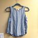 Anthropologie Tops | Cloth & Stone Anthropologie Women’s Tank Top | Color: Blue/White | Size: M