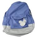 Disney Accessories | Disney Store Exclusive 30th Anniversary Mickey Mouse Detail Backpack Blue 20" | Color: Blue/Gray | Size: 20 In