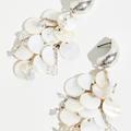 Free People Jewelry | Free People Mother Of Pearl Dangling Earrings Statement Earrings New | Color: Silver/White | Size: Os