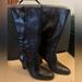 J. Crew Shoes | J. Crew Dark Brown Leather Heeled Boots 8 | Color: Brown | Size: 8