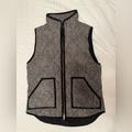 J. Crew Jackets & Coats | J.Crew Women’s Small Herringbone Quilted Vest | Color: Black/White | Size: S