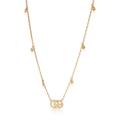 Gucci Jewelry | Gucci Gg Running Diamond Necklace In 18k Yellow Gold 0.22 Ctw | Color: Gold/Yellow | Size: 16