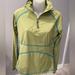 Athleta Tops | Athleta Long Sleeves 1/4 Zip Athletic Top Woman's M Green With Decor Lines | Color: Green | Size: M