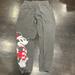 Disney Pants & Jumpsuits | Disney Women’s Small Mickey Mouse Gray Sweatpants | Color: Gray/Red | Size: S