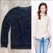 J. Crew Tops | J. Crew Lace Front Navy Sweatshirt Top Size Xs Extra Small Excellent Condition | Color: Blue | Size: Xs