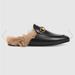 Gucci Shoes | Gucci Princetown Wool Slides / Mules | Color: Black/Tan | Size: 39