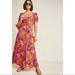 Anthropologie Dresses | Anthropologie Laurel Canyon Maxi Dress By X1x Palms Floral Boho Hippie M P | Color: Pink/Red | Size: Mp