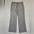 Athleta Pants & Jumpsuits | Athleta Midtown Trouser Women’s Pants Dark Gray Textured Stripe Drawstring Sz 6 | Color: Gray | Size: 6