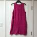 J. Crew Dresses | J Crew Linen 100% Dress Shift Mini Dress Button Back Medium Bright Hot Pink M | Color: Pink | Size: M