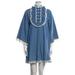 Gucci Dresses | Gucci Denim Dress Gg Logo Lace | Color: Blue/White | Size: 40