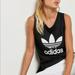 Adidas Tops | Adidas Womens Athletic Workout Eqt Tank Top Xs Black Trefoil Spellout Bp5122 | Color: Black | Size: Xs