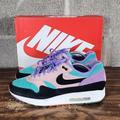 Nike Shoes | Have A Nike Day Air Max 1 Mens Size 12 Casual Shoes Bq8929-500 | Color: Black/Purple | Size: 12