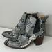 J. Crew Shoes | J.Crew Woman Snake Prints Ankle Boots Size 9.5 | Color: Gray | Size: 9.5