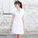 J. Crew Dresses | J. Crew White Cotton Short-Sleeve Shirt Dress | Color: White | Size: L