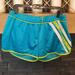 Adidas Shorts | Adidas Womens Large Mesh Running Athletic Teal And Neon Green Shorts | Color: Blue/Green | Size: L