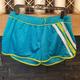 Adidas Shorts | Adidas Womens Large Mesh Running Athletic Teal And Neon Green Shorts | Color: Blue/Green | Size: L