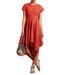 Anthropologie Dresses | Anthropologie Maeve Prima Asymmetric Hanky Hem Orange Lace Dress Women's 8 | Color: Orange | Size: 8