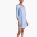 J. Crew Dresses | J. By J. Crew Chambray Dress Scalloped Sleeves Blue Womens Back Zipper Sz 0 | Color: Blue | Size: 0