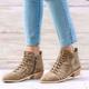 Free People Shoes | Free People X Sam Edelman Western Cowboy Leather Boots Braid Cowgirl We The Free | Color: Tan | Size: 6