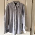 Ralph Lauren Tops | Lauren Ralph Lauren Button Down Collared Dress Shirt Size 10 Blue Plaid | Color: Blue/White | Size: 10