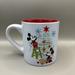 Disney Dining | Disney Mickey And Minnie Mouse "Merry Christmas" 14 Oz Ceramic Mug Coffee Cup | Color: Blue/White | Size: 14 Oz