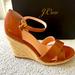 J. Crew Shoes | J.Crew Leather Espadrille Wedge | Color: Brown | Size: 9