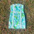 Lilly Pulitzer Dresses | Lilly Pulitzer Tansy Dresspoolside Bluefirst Impressionssize 10 | Color: Blue/Green | Size: 10