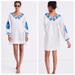 Madewell Dresses | Madewell Embroidered Blanca Dress Size Xs | Color: Blue/White | Size: Xs