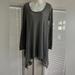 Free People Tops | Free People Sharkbite Thermal Gray Grey Long Sleeve Scoop Neck Draped Tunic Top | Color: Gray | Size: S