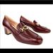 Gucci Shoes | Gucci Zumi Malaga Leather Mid-Heel Intelocking Gg Logo Pumps 575832 Size Eu 36 | Color: Red | Size: 6